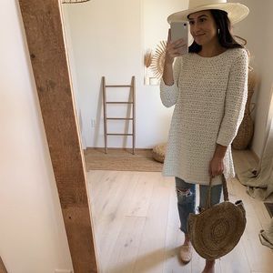 100% cotton crochet tunic